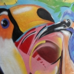 Pretty Bird in de Noorder Schoolsteeg tijdens mijn wandeling langs de street art in Haarlem <br/>Copyright © JTravel.nl Pretty Bird in de Noorder Schoolsteeg tijdens mijn wandeling langs de street art in Haarlem<br/>Copyright © JTravel.nl