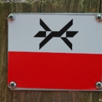 Markeringsteken van het Westerborkpad tijdens de 24e etappe van het Westerborkpad / Copyright JTravel.nl Markeringsteken van het Westerborkpad tijdens de 24e etappe van het Westerborkpad / Copyright JTravel.nl